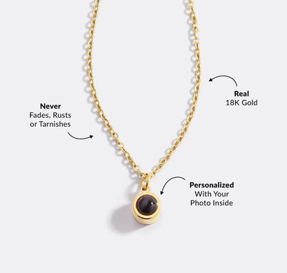 Whispered Moments: Timeless Photo Necklace